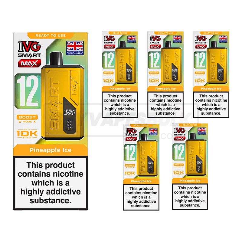 IVG Smart Max 10K Vape Kit 5 Pack Pineapple Ice