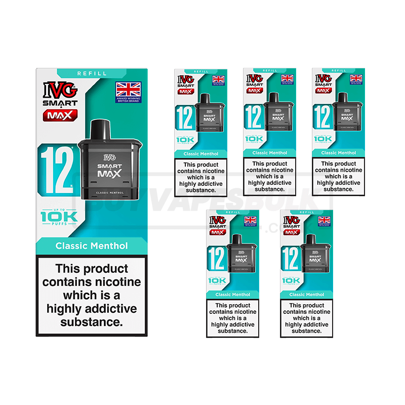 Classic Menthol IVG Smart Max 10K Refill Pods 5 Pack