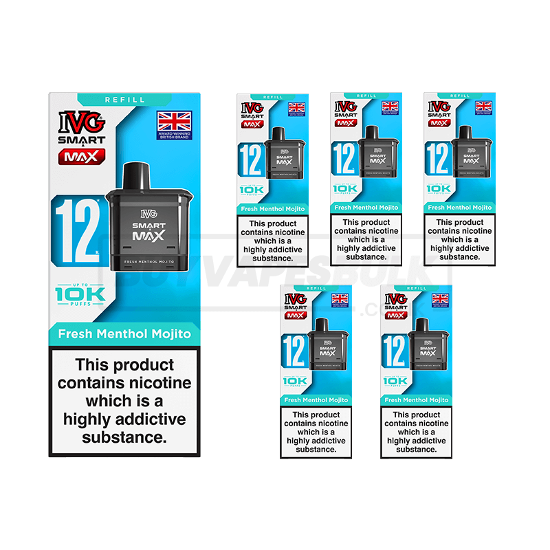 IVG Smart Max 10K Refill Pods 5 Pack Fresh Menthol Mojito