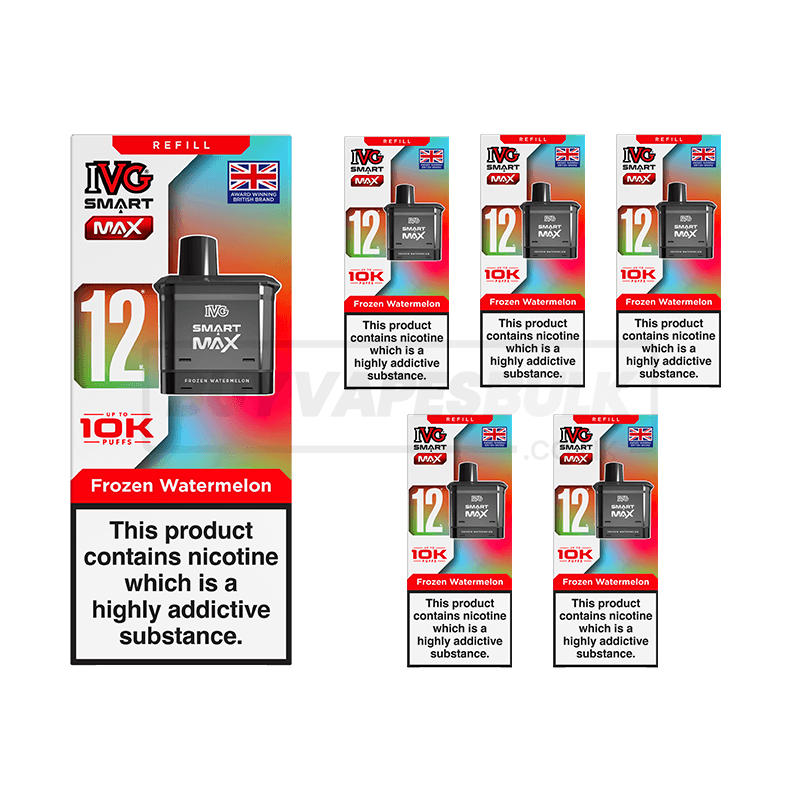 Frozen Watermelon IVG Smart Max 10K Refill Pods 5 Pack