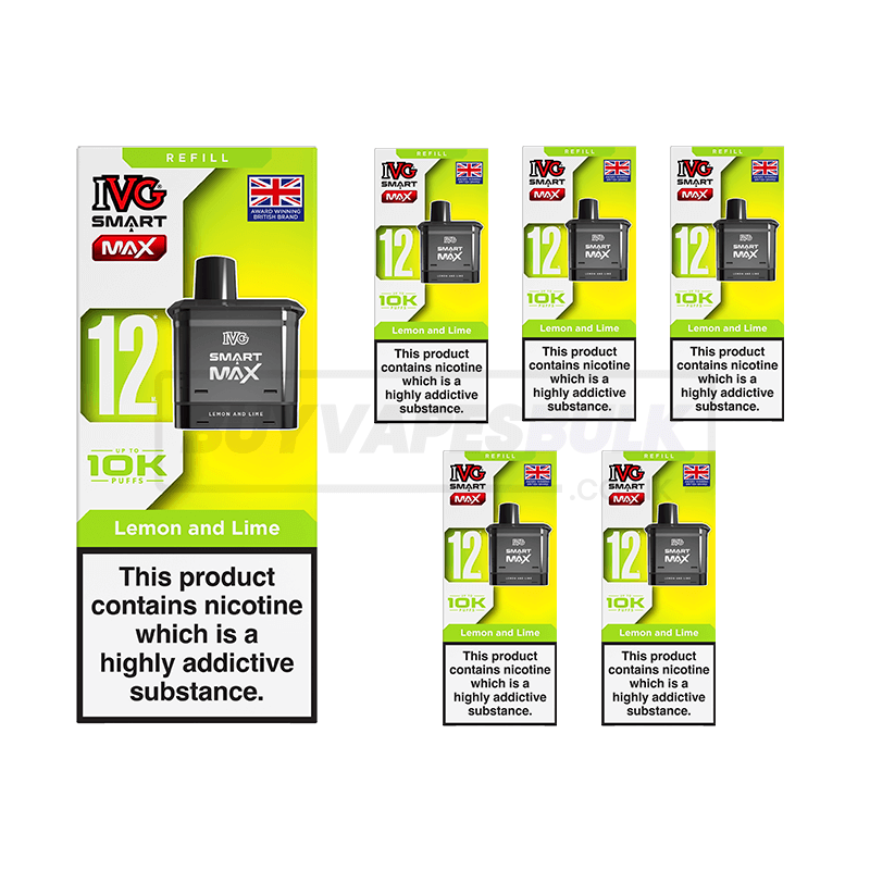 IVG Smart Max 10K Refill Pods 5 Pack Lemon Lime