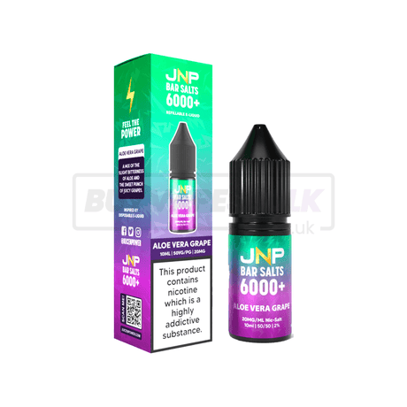 JNP Crystal Bar Nic Salt E-Liquid 10 Pack Aloe Vera Grape