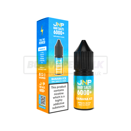 JNP Crystal Bar Nic Salt E-Liquid 10 Pack Banana Ice