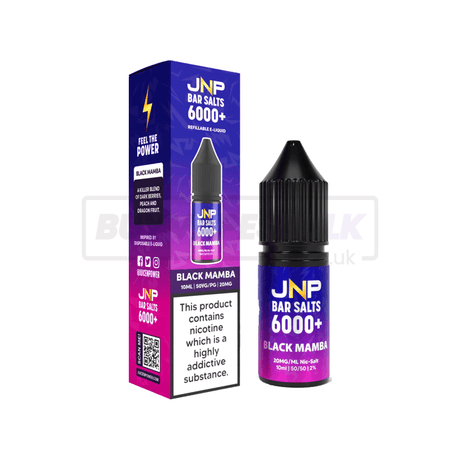 JNP Crystal Bar Nic Salt E-Liquid 10 Pack Black Mamba