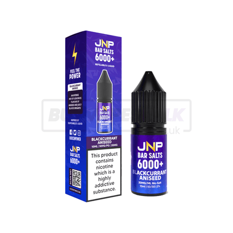 JNP Crystal Bar Nic Salt E-Liquid 10 Pack Blackcurrant Aniseed