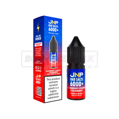 JNP Crystal Bar Nic Salt E-Liquid 10 Pack Blueberry Cherry Cranberry