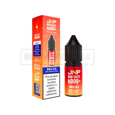 JNP Crystal Bar Nic Salt E-Liquid 10 Pack Bru Ice