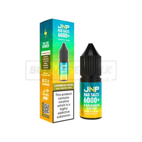 JNP Crystal Bar Nic Salt E-Liquid 10 Pack Caribbean Crush