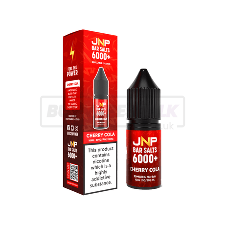 JNP Crystal Bar Nic Salt E-Liquid 10 Pack Cherry Cola