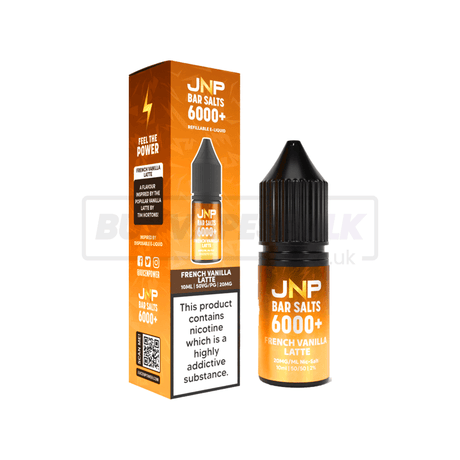 JNP Crystal Bar Nic Salt E-Liquid 10 Pack French Vanilla Latte