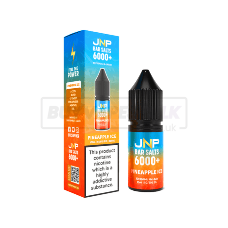 JNP Crystal Bar Nic Salt E-Liquid 10 Pack Pineapple Ice