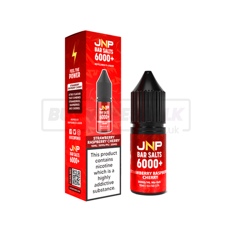 JNP Crystal Bar Nic Salt E-Liquid 10 Pack Strawberry Raspberry Cherry