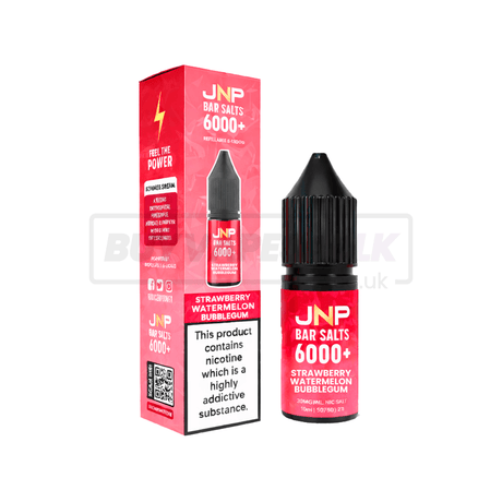 JNP Crystal Bar Nic Salt E-Liquid 10 Pack Strawberry Watermelon Bubblegum