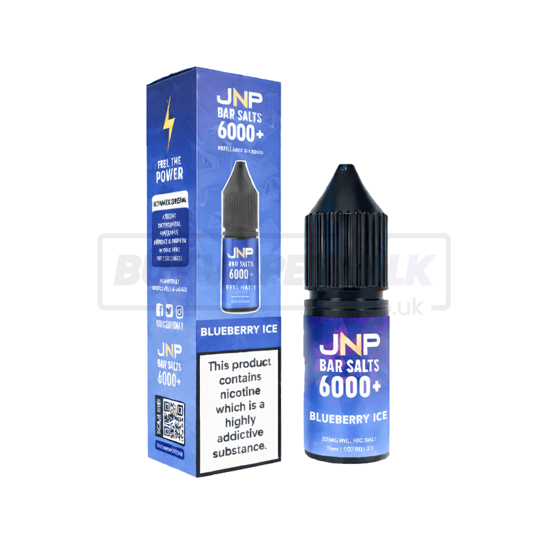 JNP Crystal Bar Nic Salt E-Liquid 10 Pack Blueberry Ice