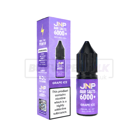 JNP Crystal Bar Nic Salt E-Liquid 10 Pack Grape Ice