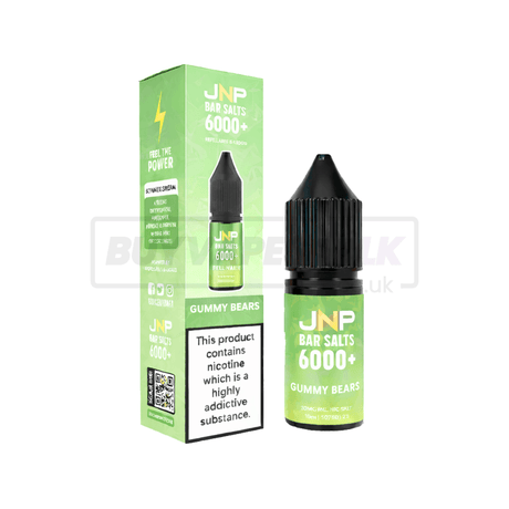 JNP Crystal Bar Nic Salt E-Liquid 10 Pack Gummy Bears