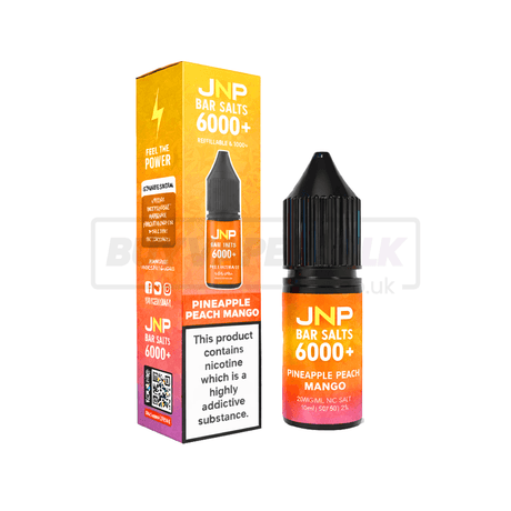 JNP Crystal Bar Nic Salt E-Liquid 10 Pack Pineapple Peach Mango