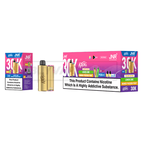 Yellow Edition JNR Aurora 30K Prefilled Vape Kit 5 Pack