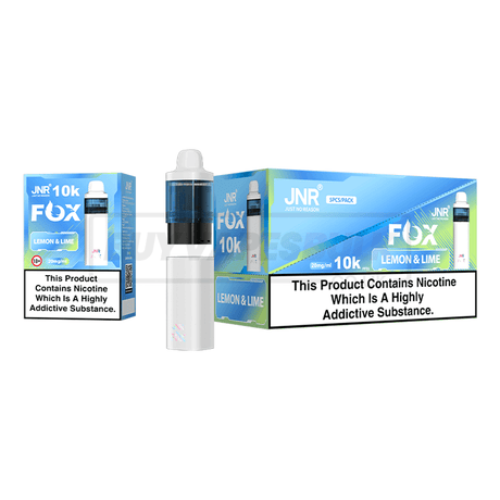 Lemon Lime JNR Fox 10K Prefilled Vape Kit 5 Pack