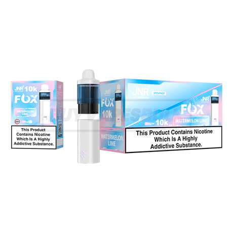 Watermelon Lime JNR Fox 10K Prefilled Vape Kit 5 Pack