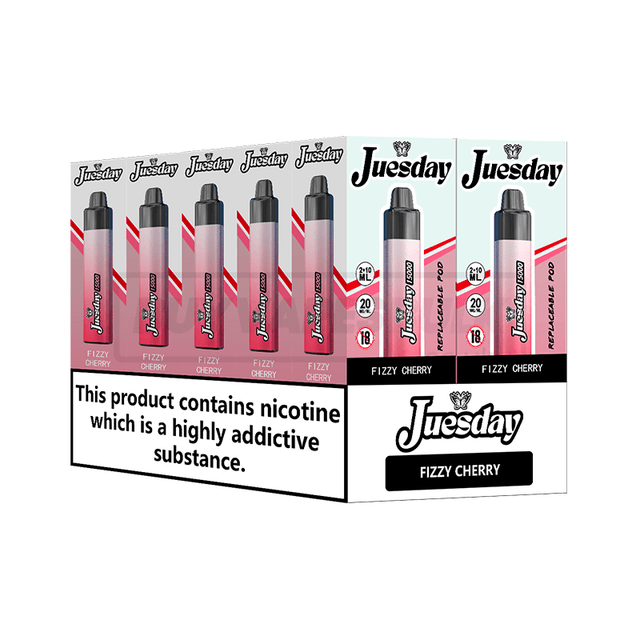 Fizzy Cherry Juesday 15K Prefilled Vape Kit 10 Pack