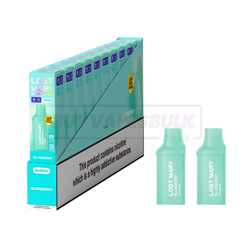 Blueberry Lost Mary BM600 Prefilled Pods 10 Pack | Buy Vapes Bulk Blueberry Lost Mary BM600 Prefilled Pods 10 Pack | Buy Vapes Bulk