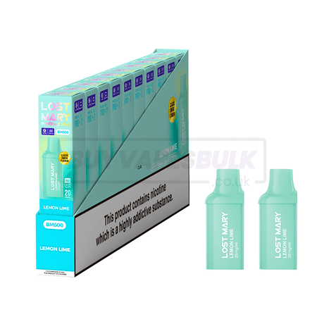 Lemon Lime Lost Mary BM600 Prefilled Pods 10 Pack
