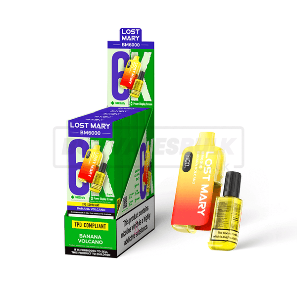 Banana Volcano Lost Mary BM6000 Prefilled Vape Kit 5 PackVape 5 Pack Buy Vapes Bulk Banana Volcano Lost Mary BM6000 Prefilled Vape Kit 5 PackVape 5 Pack Buy Vapes Bulk