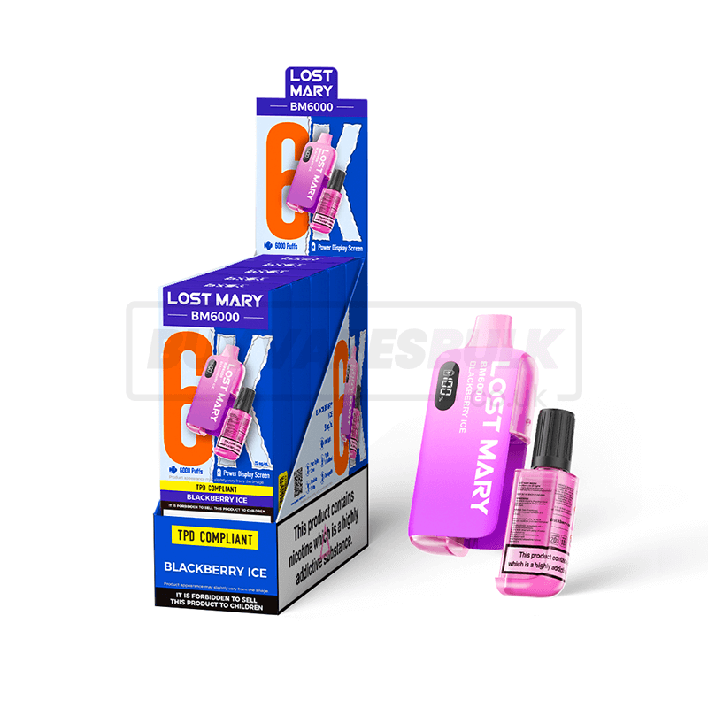 Blackberry Ice Lost Mary BM6000 Prefilled Vape Kit 5 Pack Buy Vapes Bulk Blackberry Ice Lost Mary BM6000 Prefilled Vape Kit 5 Pack Buy Vapes Bulk