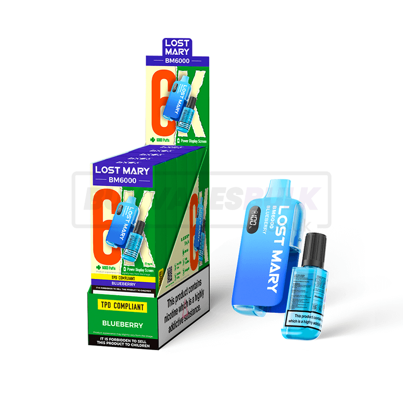 Blueberry Lost Mary BM6000 Prefilled Vape Kit 5 Pack Buy Vapes Bulk Blueberry Lost Mary BM6000 Prefilled Vape Kit 5 Pack Buy Vapes Bulk