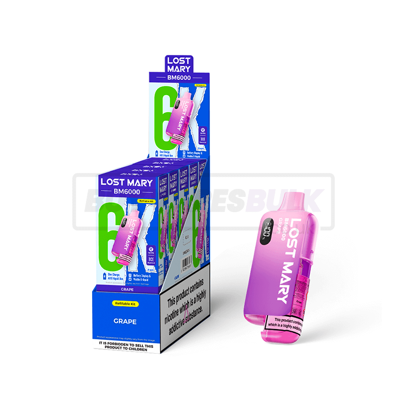 Lost Mary BM6000 Prefilled Vape Kit 5 Pack Grape