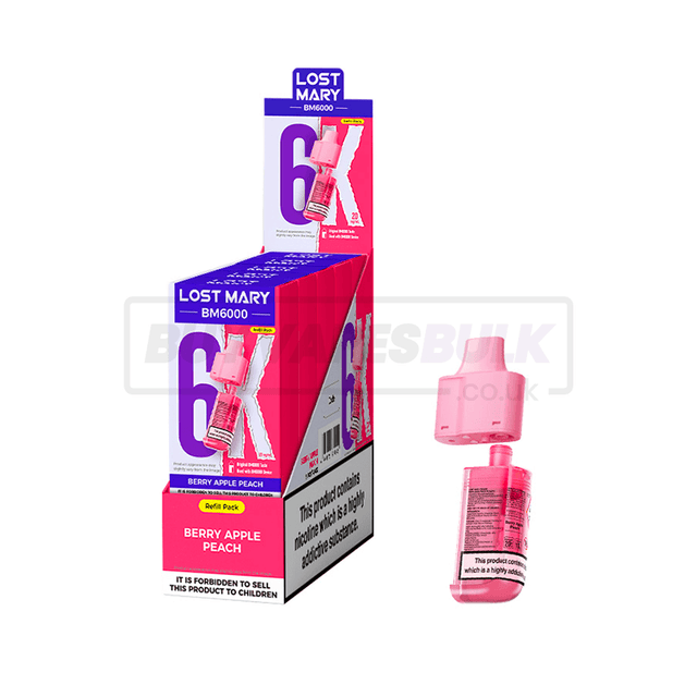 Berry Apple Peach Lost Mary BM6000 Prefilled Pods 5 Pack