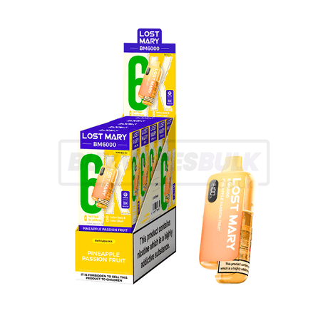 Lost Mary BM6000 Prefilled Vape Kit 5 Pack Pineapple Passion Fruit (NEW)