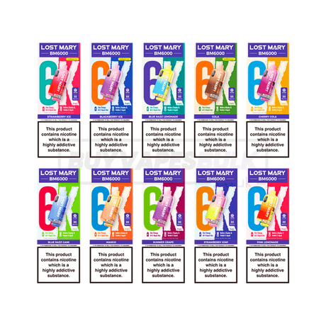 Lost Mary BM6000 Prefilled Vape Kit 5 Pack