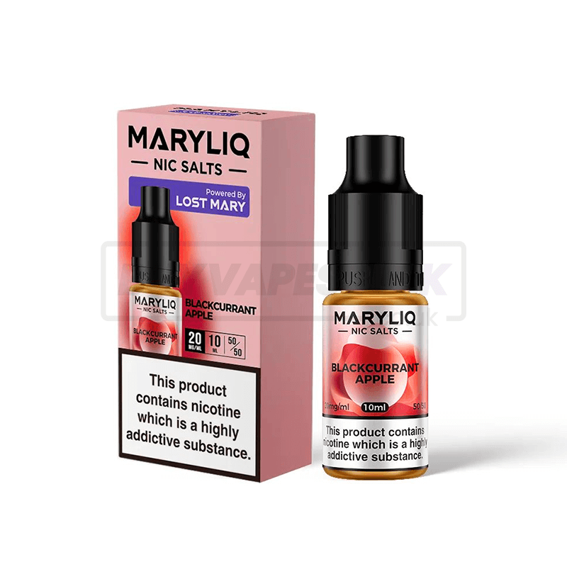 Blackcurrant Apple Maryliq by Lost Mary Nic Salt E-Liquid Pack of 10 x (10ml)