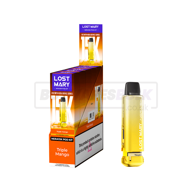lost mary triple mango refill pods 2 Pod Refill Pack Lost Mary BM600 Triple Mango – Grapevine Guernsey