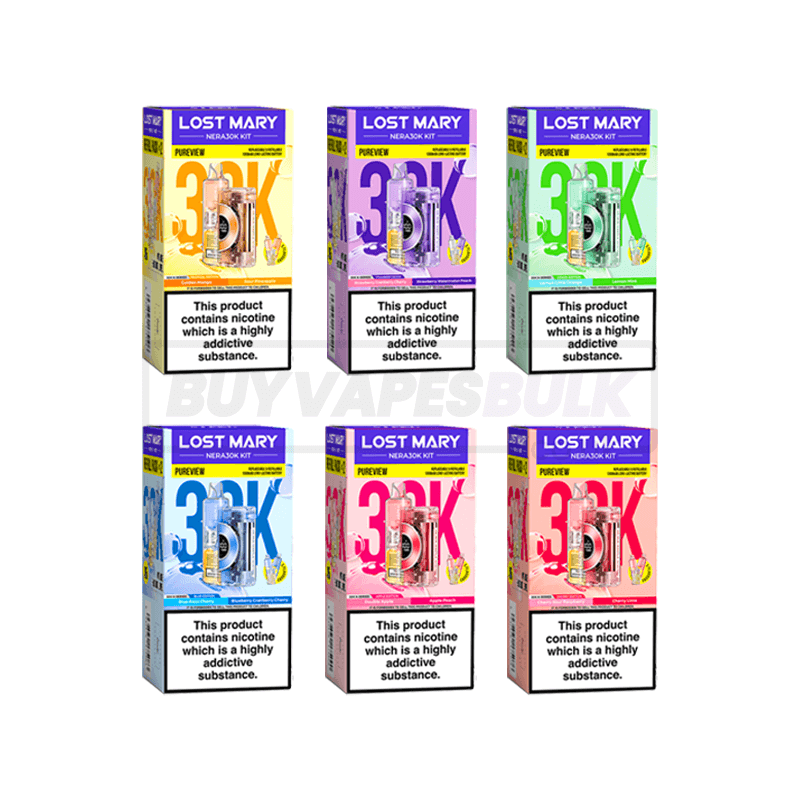 Lost Mary Nera 30K Pureview Prefilled Vape Kit 5 Pack