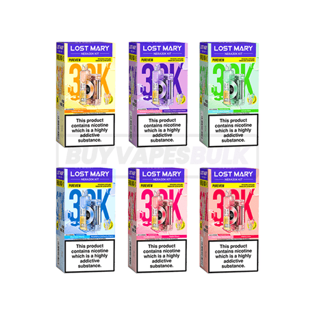 Lost Mary Nera 30K Pureview Prefilled Vape Kit 5 Pack
