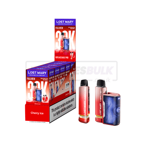 Cherry Ice Lost Mary Nera 30K Puff Prefilled Vape Kit 5 Pack