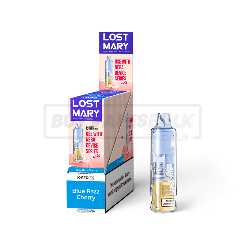 Lost Mary Nera 15K Pureview Prefilled Pods 5 Pack Blue Razz Cherry