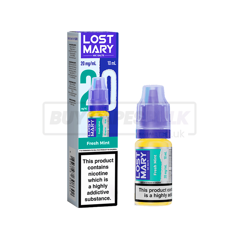 Lost Mary Nic Salts E-Liquid 10 Pack Fresh Mint