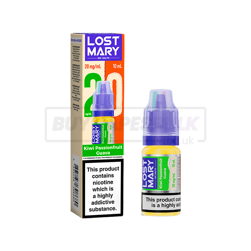 Lost Mary Nic Salts E-Liquid 10 Pack Kiwi Passionfruit Guava