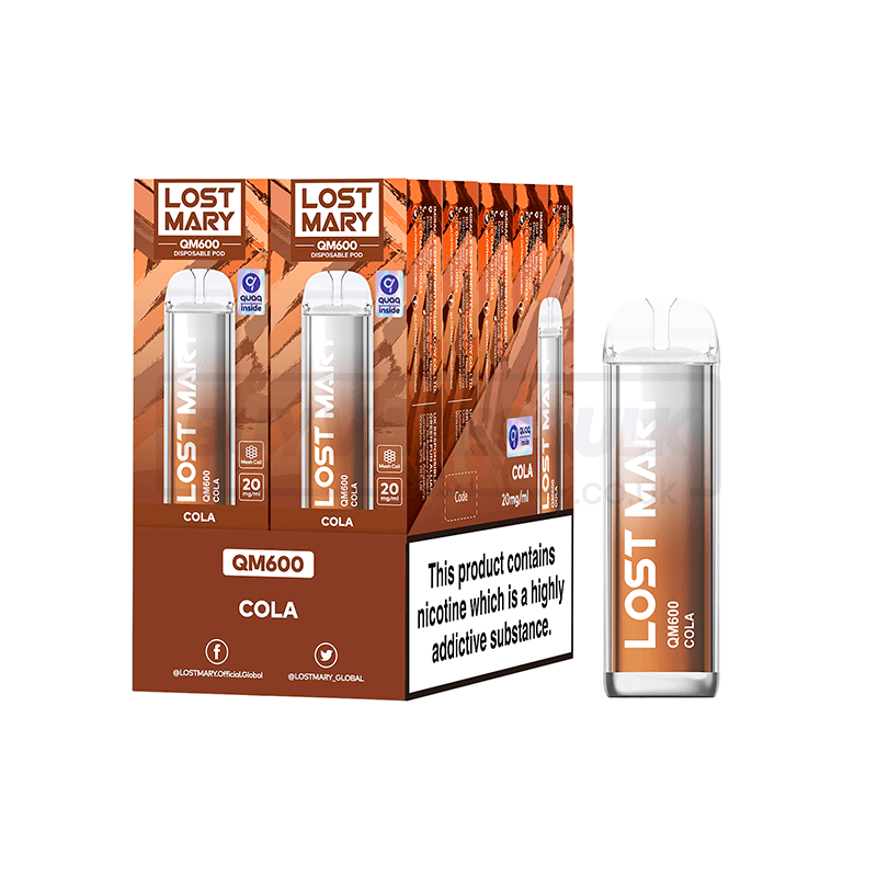 Cola Lost Mary QM600 Disposable Vape 10 Pack