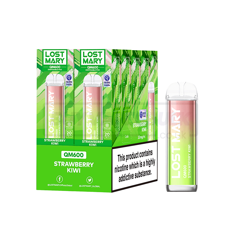 Strawberry Kiwi Lost Mary QM600 Disposable Vape 10 Pack