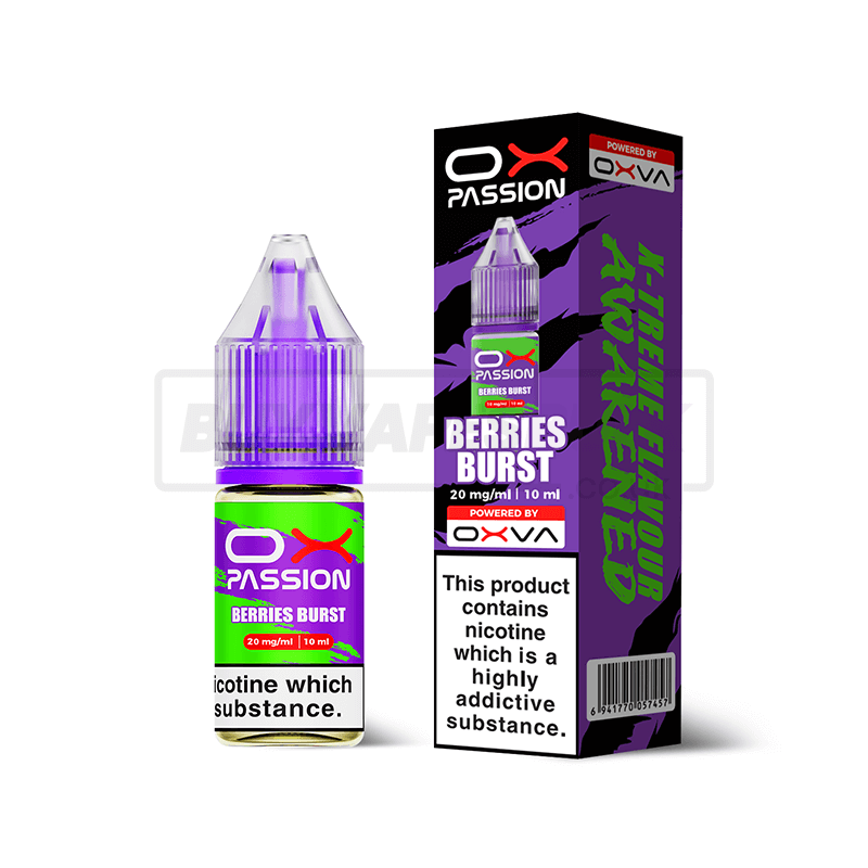 Berries Burst Oxva OX Passion Nic Salt E-Liquid Pack of 10