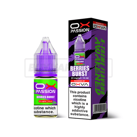 Berries Burst Oxva OX Passion Nic Salt E-Liquid Pack of 10