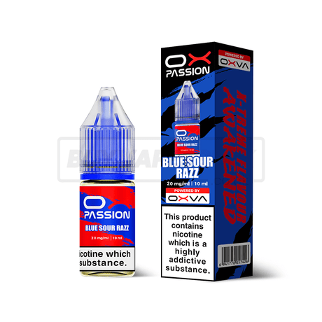 Blue Sour Razz Oxva OX Passion Nic Salt E-Liquid Pack of 10