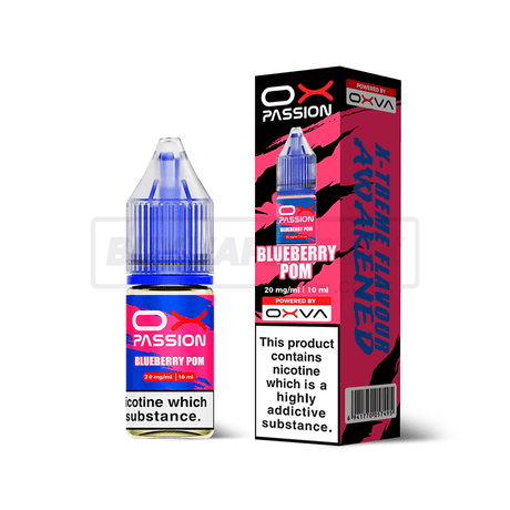 Blueberry Pom Oxva OX Passion Nic Salt E-Liquid Pack of 10