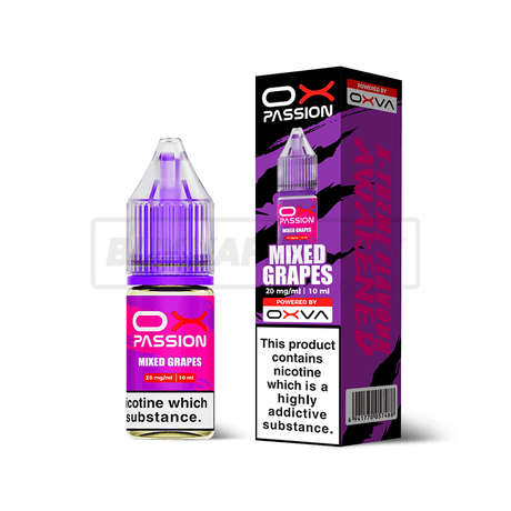 Mixed Grapes Oxva OX Passion Nic Salt E-Liquid Pack of 10