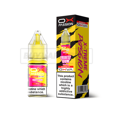 Oxva OX Passion Nic Salts 10 Pack Fruity Gum (NEW)